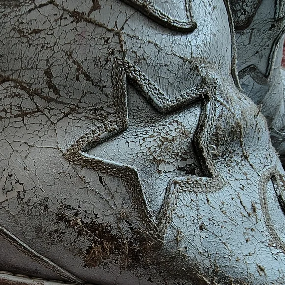 Alexander McQueen McQ Grey White Distressed Cowboy Ankle Boots 40 - Picture 8 of 9